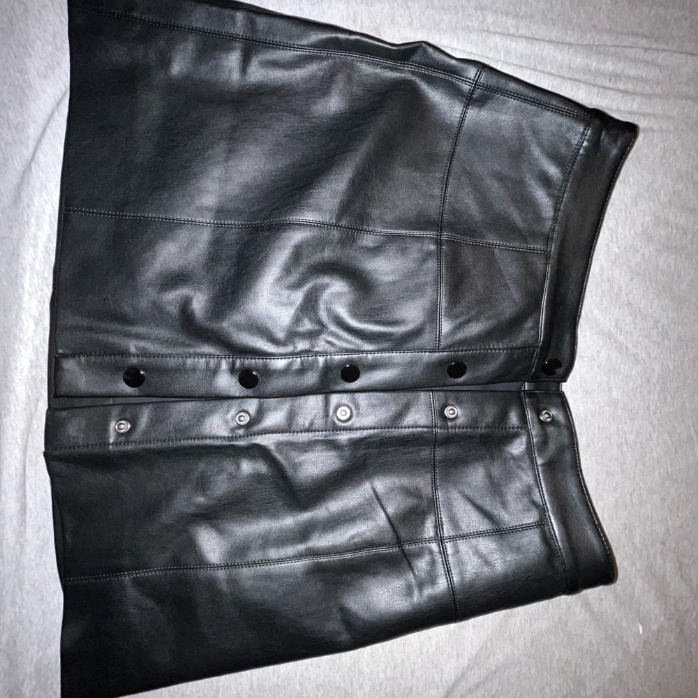 For The Republic Black A-Line Skirt